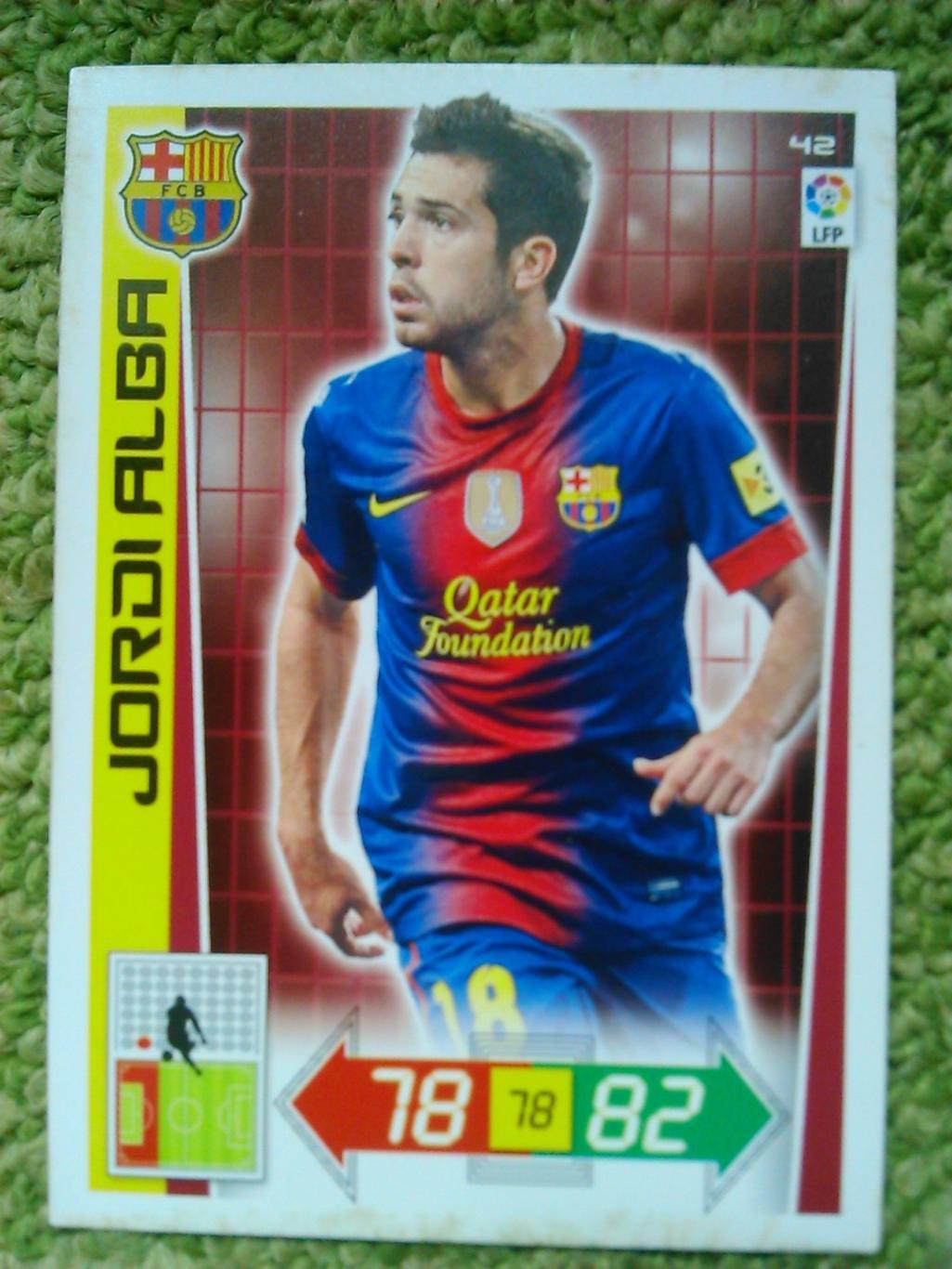 Джорди АЛБА. Jordi ALBA./Барселона 2012-13. Оптом скидки до 45%!