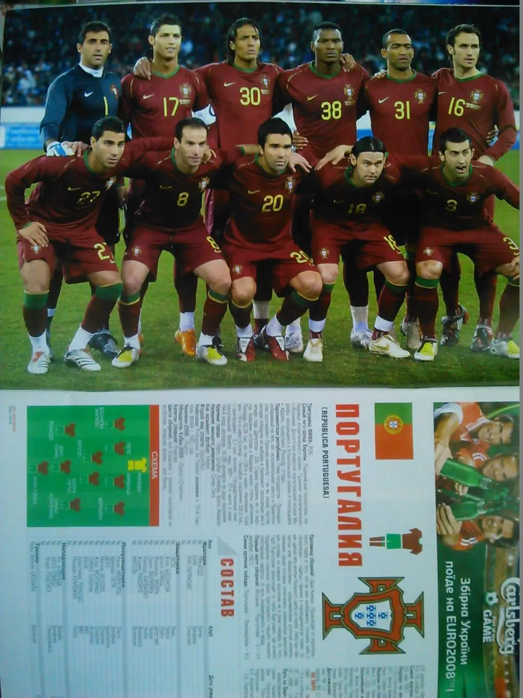 ФУТБОЛ (UA).СПЕЦВЫПУСК №2. ЕВРО-2008. 16 постеров. Оптом скидки до 45%! 2