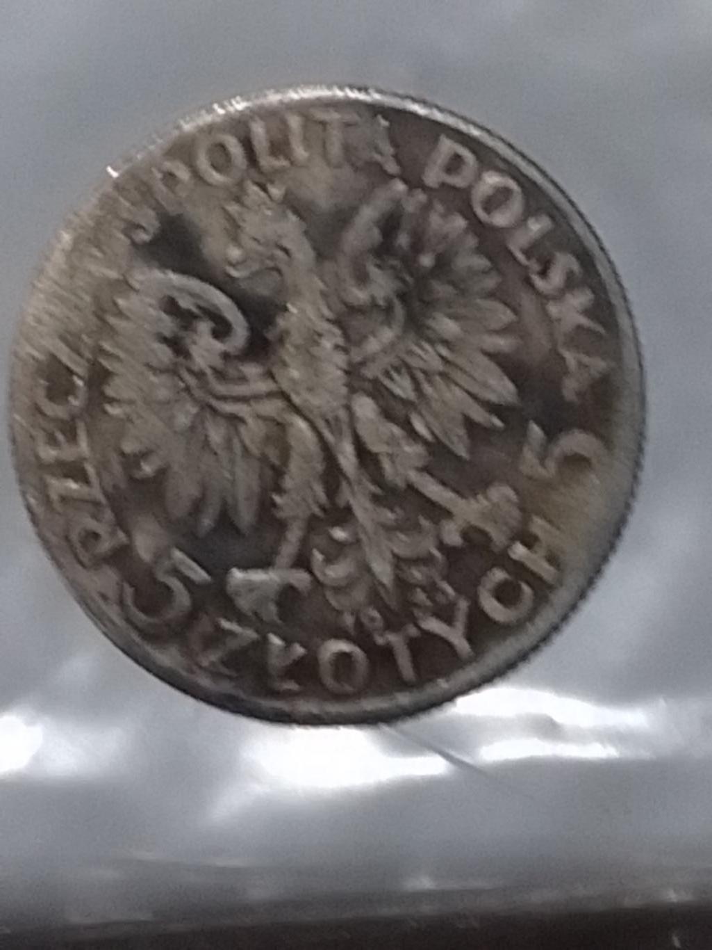 5 злотых Польши 1934 серебро. Y=21. Оптом скидки до 44% 1