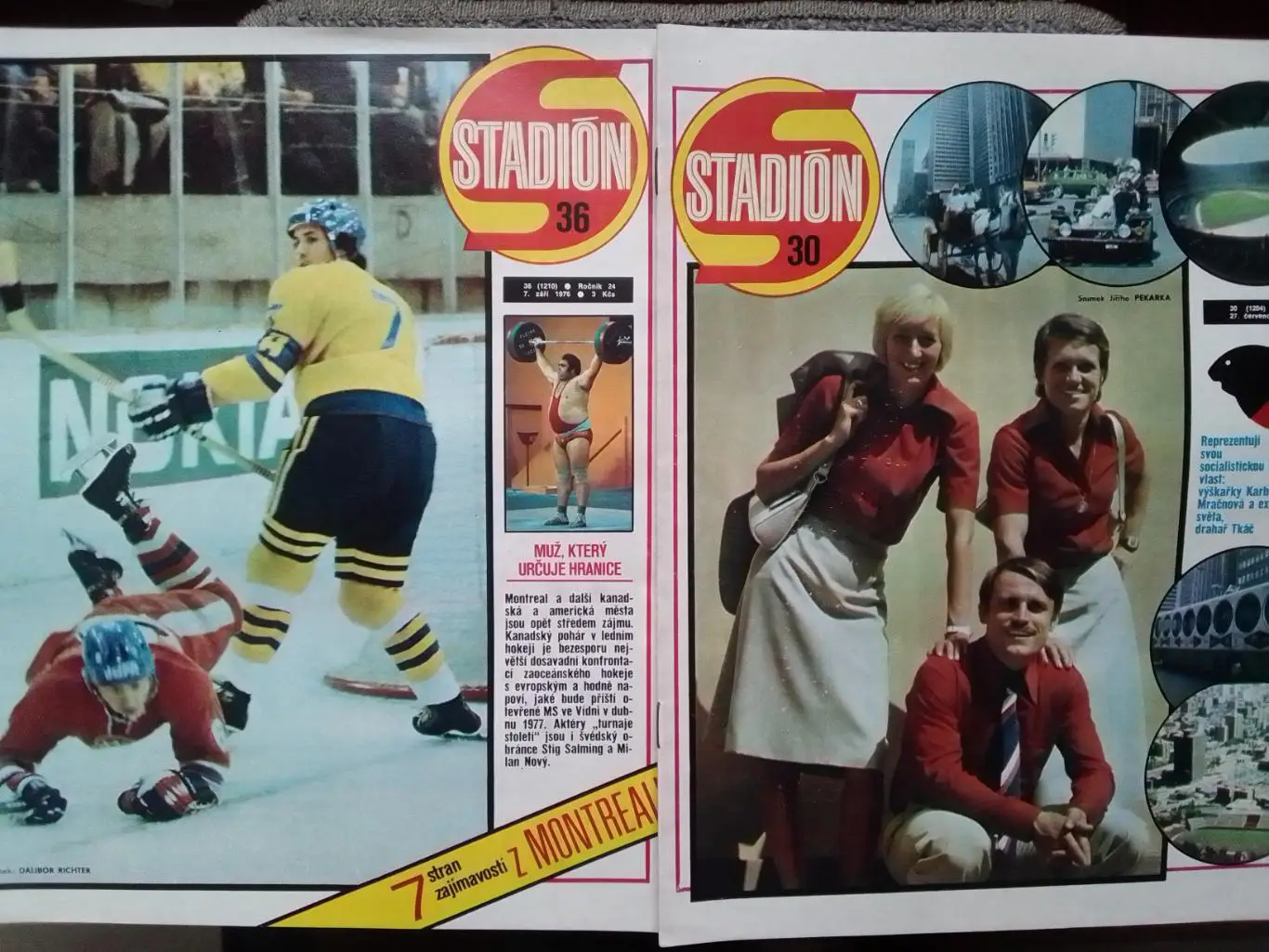 Stadion (Стадион).№ 36.1976. ОІ. В Алексеев. НХЛ-Бобі КЛАРК. Оптом скидки 32%