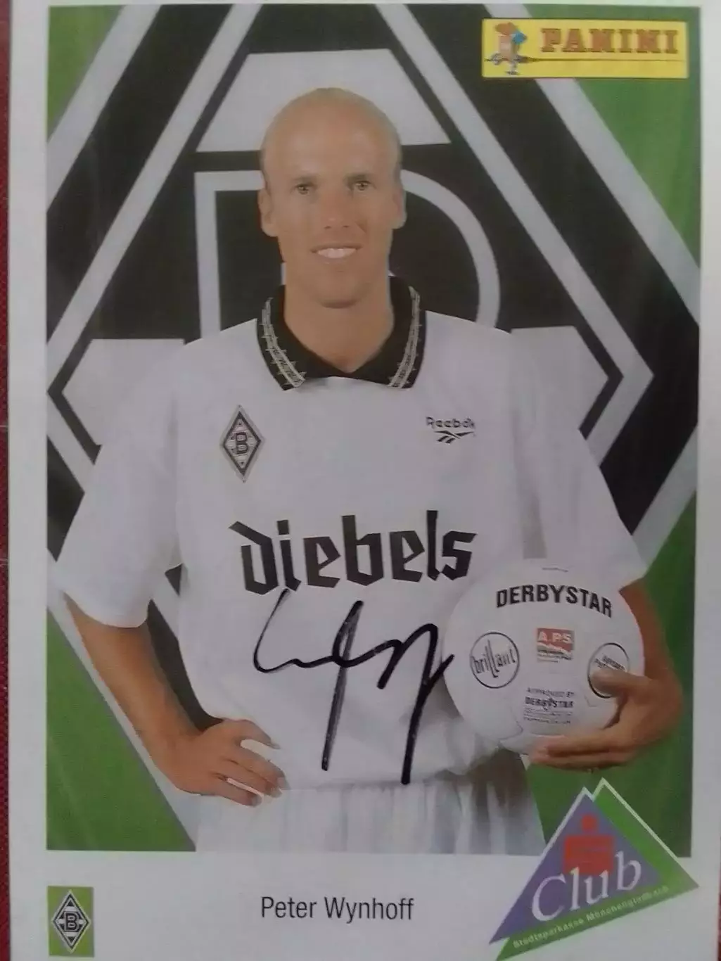 Наклейка PANINI с оригин. автографом Peter WYNHOFF Боруссия M. Оптом скидки 41%