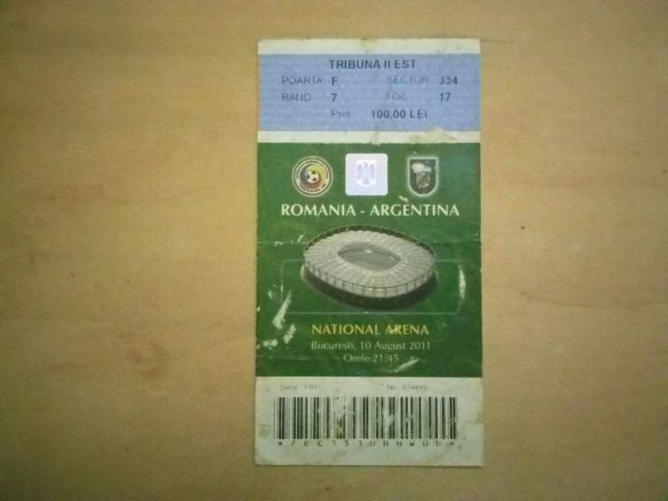 ROMANIA. РУМУНІЯ - ARGENTINA. АРГЕНТІНА 10.08.2011. Оптом скидки до 40%!