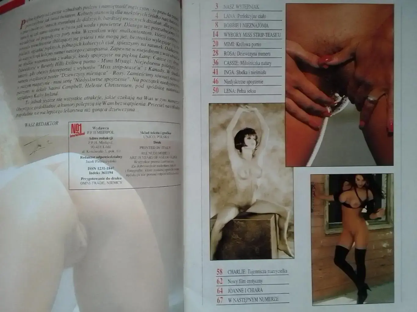 №1 INTERNATIONAL 4/1995. Постер. Польша Только для взрослых ХХХ Оптом скидки 38% 1