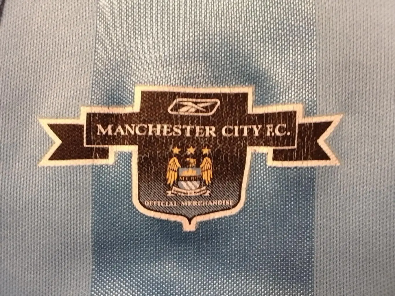 Футболка фирмы Reebok - MANCHESTER CITI. МАНЧЕСТЕР СИТИ. Оптом скидки до 30%! 4