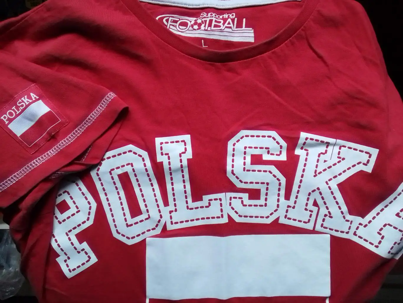 Футболка фирменная сборной ПОЛЬШИ POLSKA № 11. Оптом скидки 32%! 1