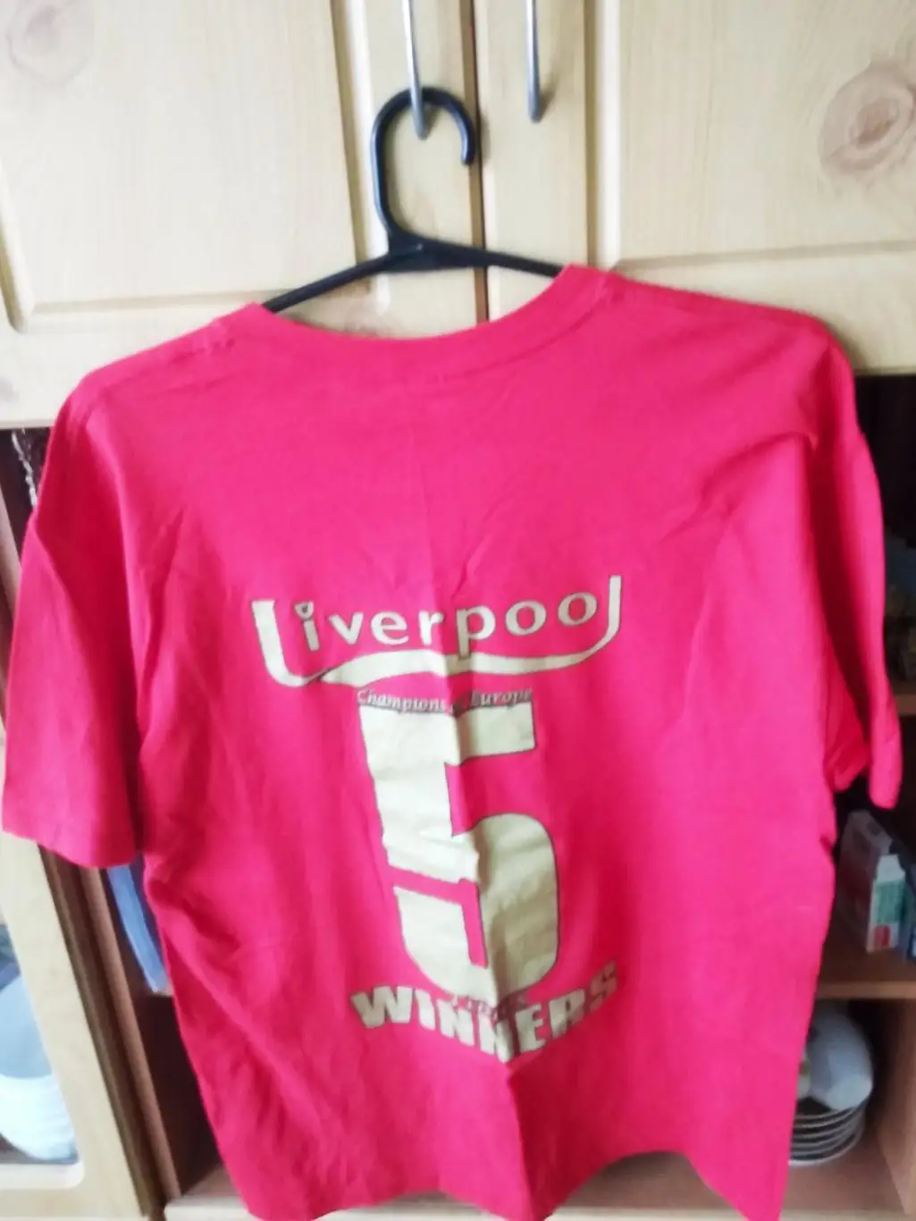 Футболка коллекционная LIVERPOOL 5-кратный победитель ЛЧ. Оптом скидки до 31%! 1