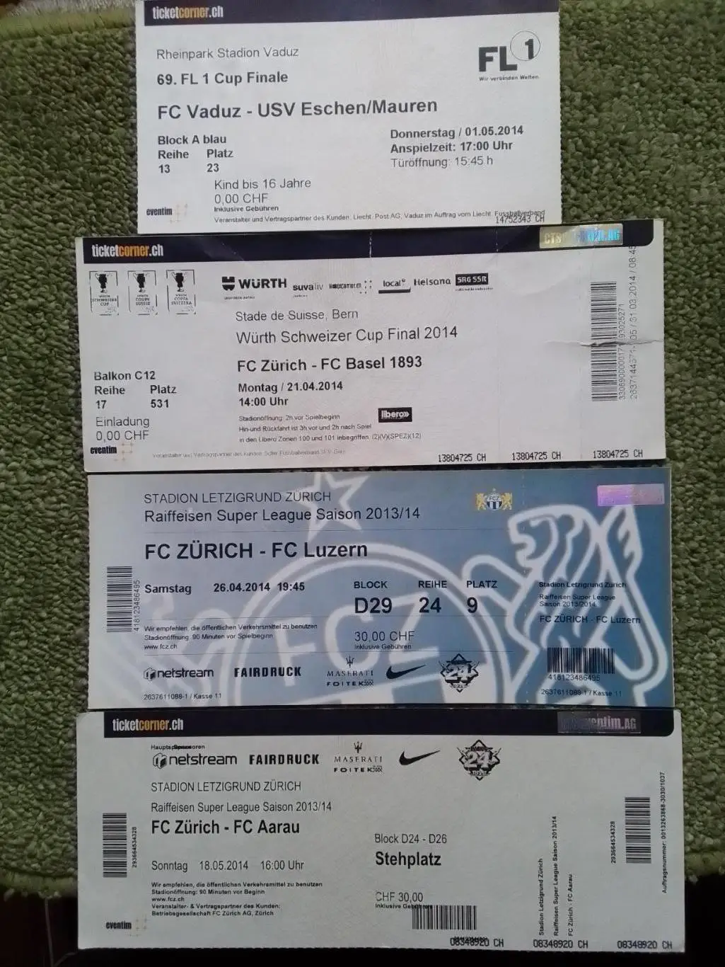 FC Zurich ЦЮРИХ - FC Basel 21.04.2014 Финал кубка Швейцарии Оптом скидки до 35%!