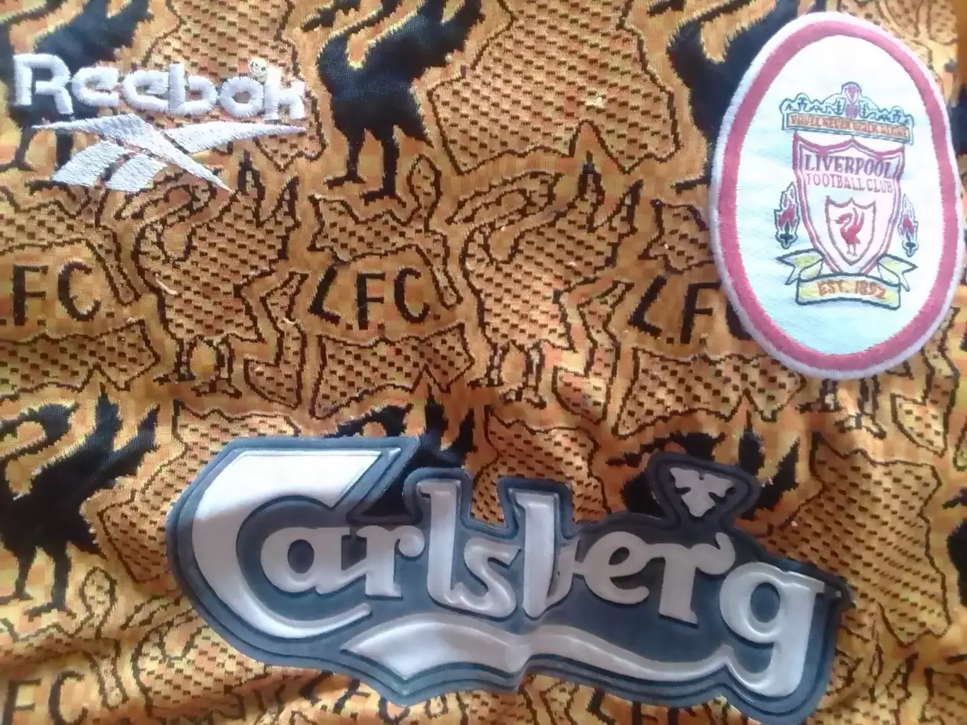 Футболка вратаря LIVERPOOL. ЛИВЕРПУЛЬ фирмы Reebok. Оптом скидка до 30%! 5