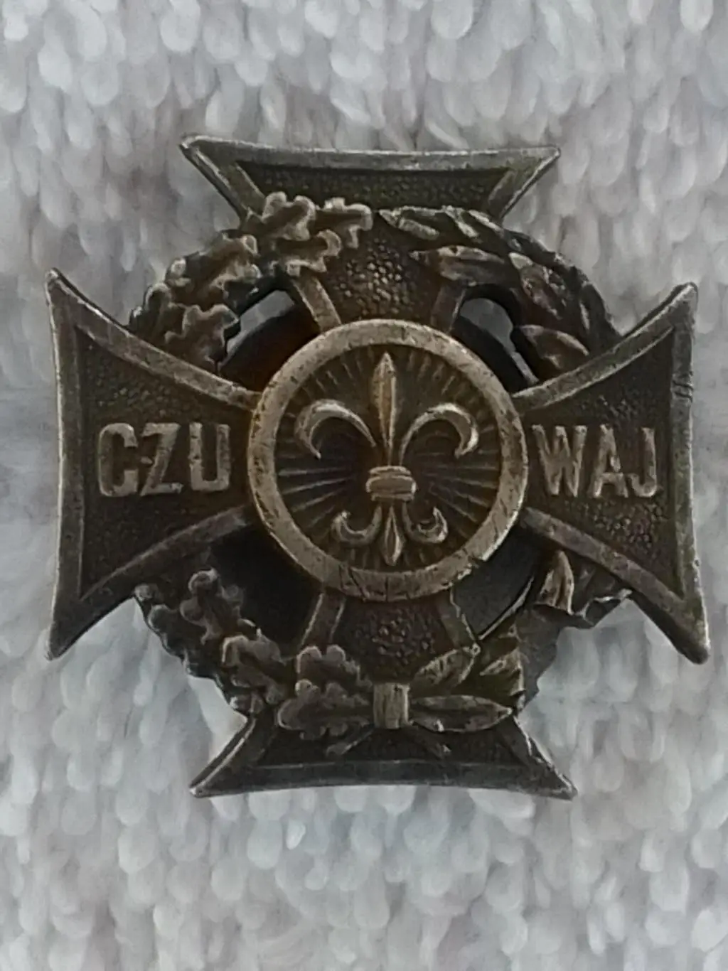 CZU WAJ Польский масонский крест. БОДРСТВУЙ. Тяж. мет. Раритет. Оптом скидки 33%