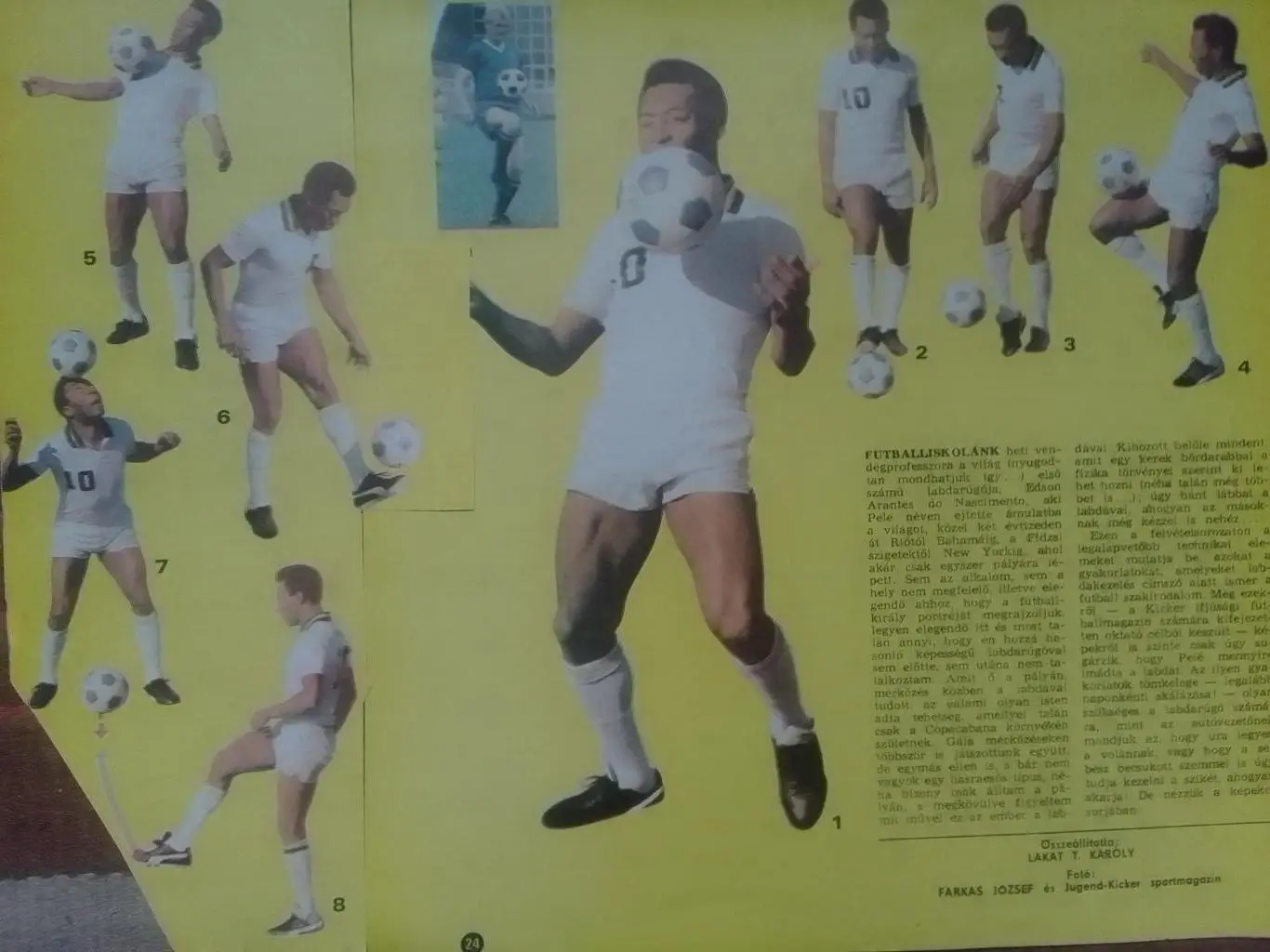 Уроки ПЕЛЕ из венгерского журнала. (31 х 24 см.) Оптом скидки до 35%.