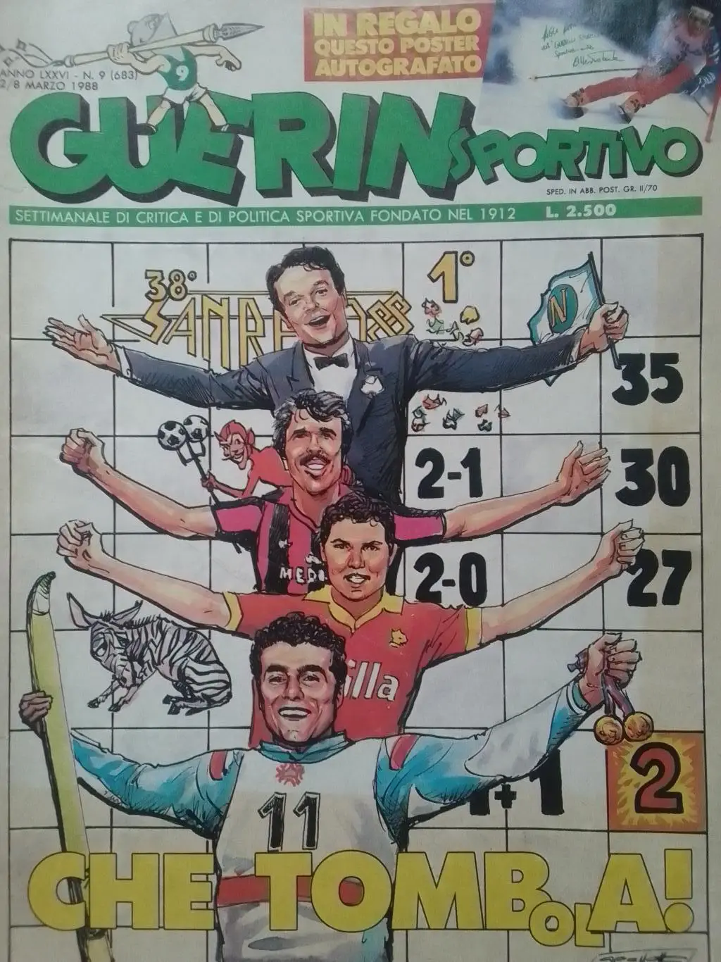 GUERIN Sportivo (Италия.) № 9 (683) 1988. О.Блохин. Раритет. Оптом cкидки 35%!