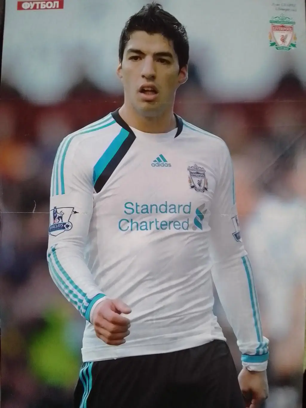 двухсторонний постер -Луис СУАРЕСЛиверпуль/ Патрик Эвра.МЮ Оптом скидки 35%