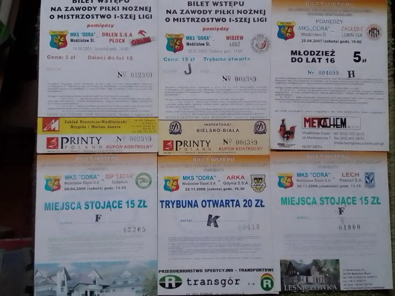 MKS ODRA Водзислав - LECH Poznan Познань 30.11.2008. Польша Оптом скидки 35%. дз