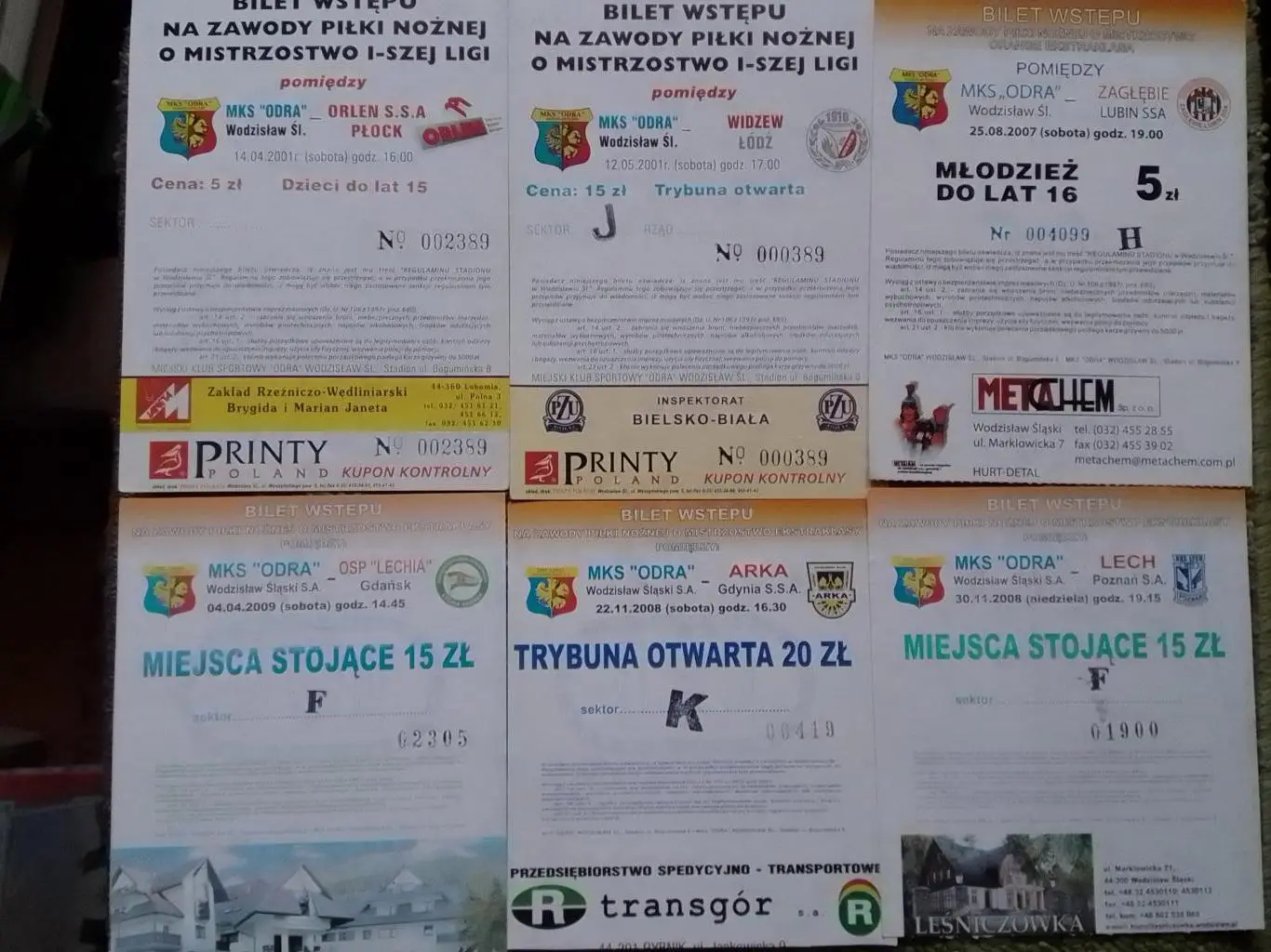 MKS ODRA Водзислав - ARKA Gdynua Гдиня 22.11.2008. Польша Оптом скидки 35%. дз 1