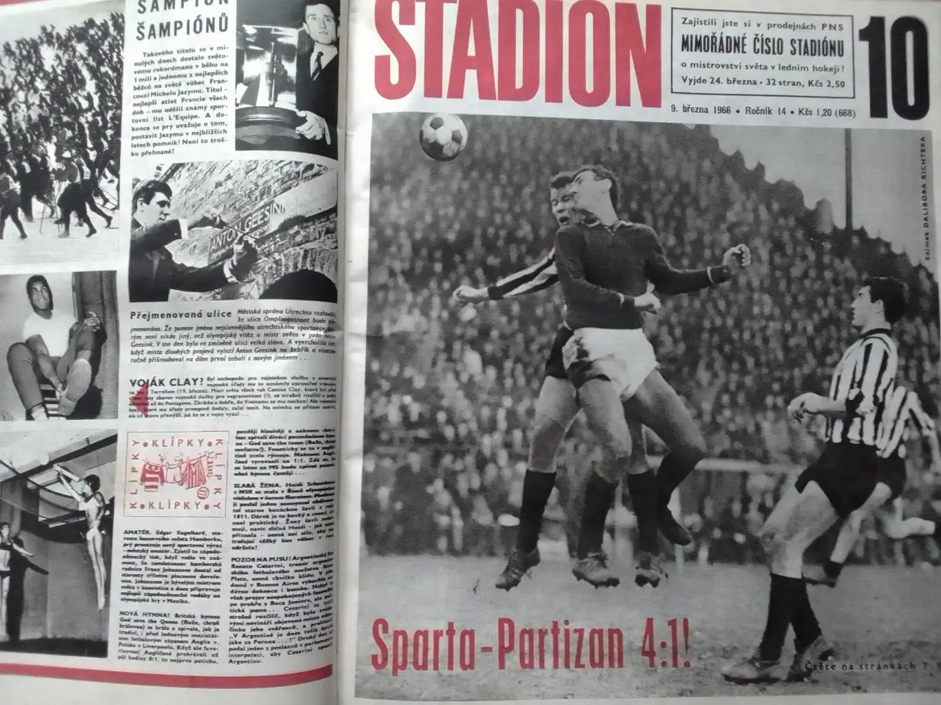 Stadion (Стадион).№ 10 1966 (668 Чех.) Хоккей. Футбол. Оптом cкидки 31%!