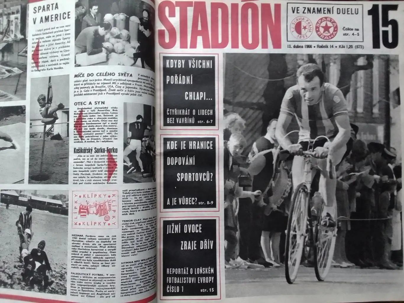 Stadion (Стадион).№ 15 1966 (673 Чех.) Хоккей. Футбол. Оптом cкидки 35%!