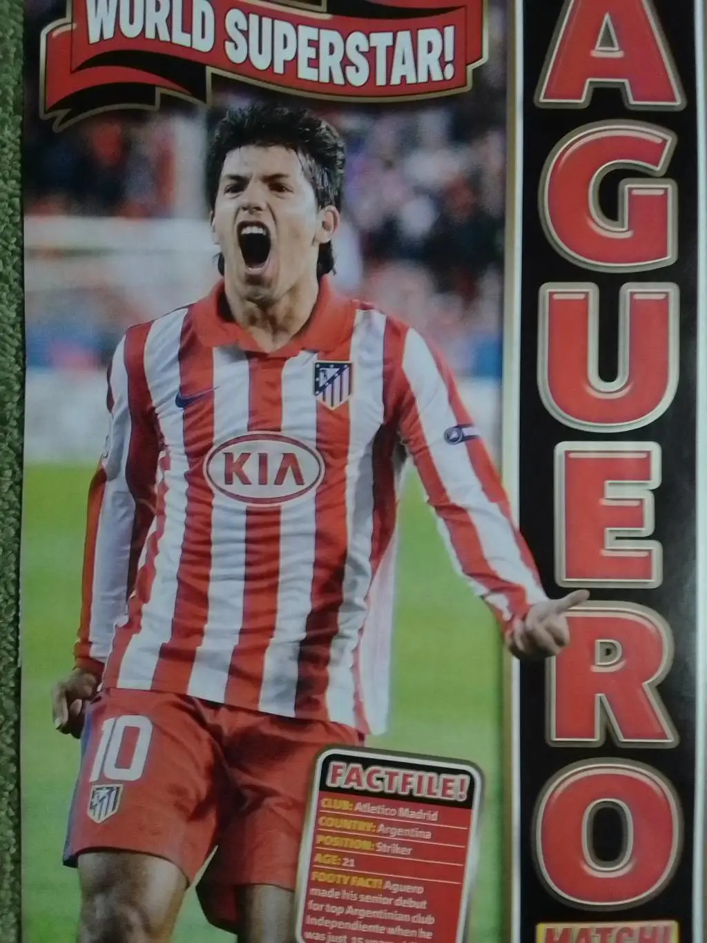 AC MILAN. МИЛАН - PATO, ПАТО / AGUERO Аргентина. (20 х 30 см.) Оптом скидки 30%! 1