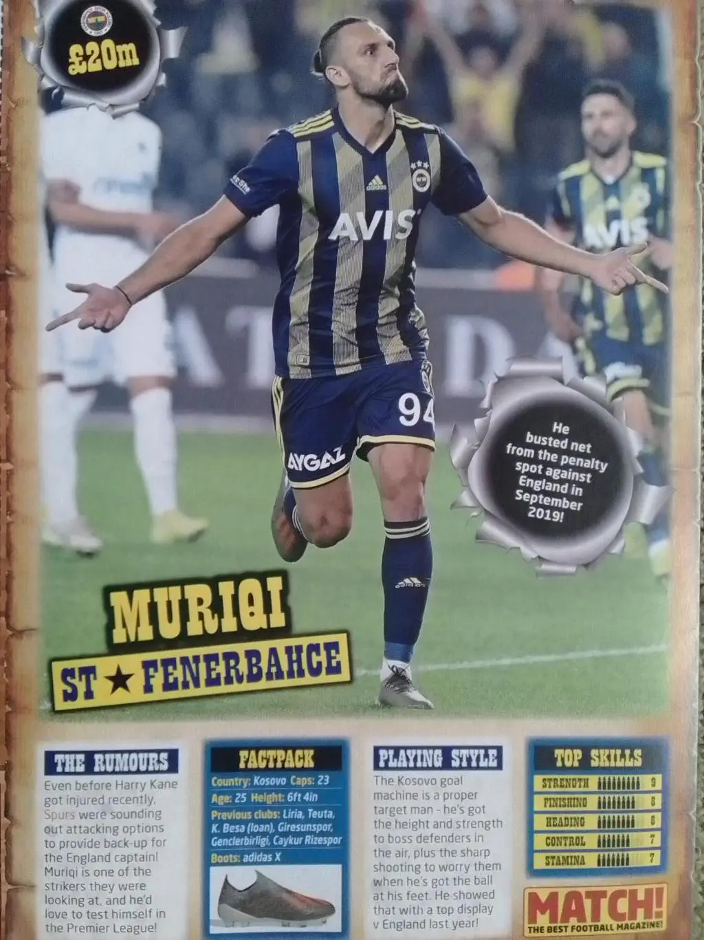 AC MILAN. МИЛАН - KESSIE./ MURIQI -ФЕНЕРБАХЧЕ (20 х 30 см.) Оптом скидки 35%! 1