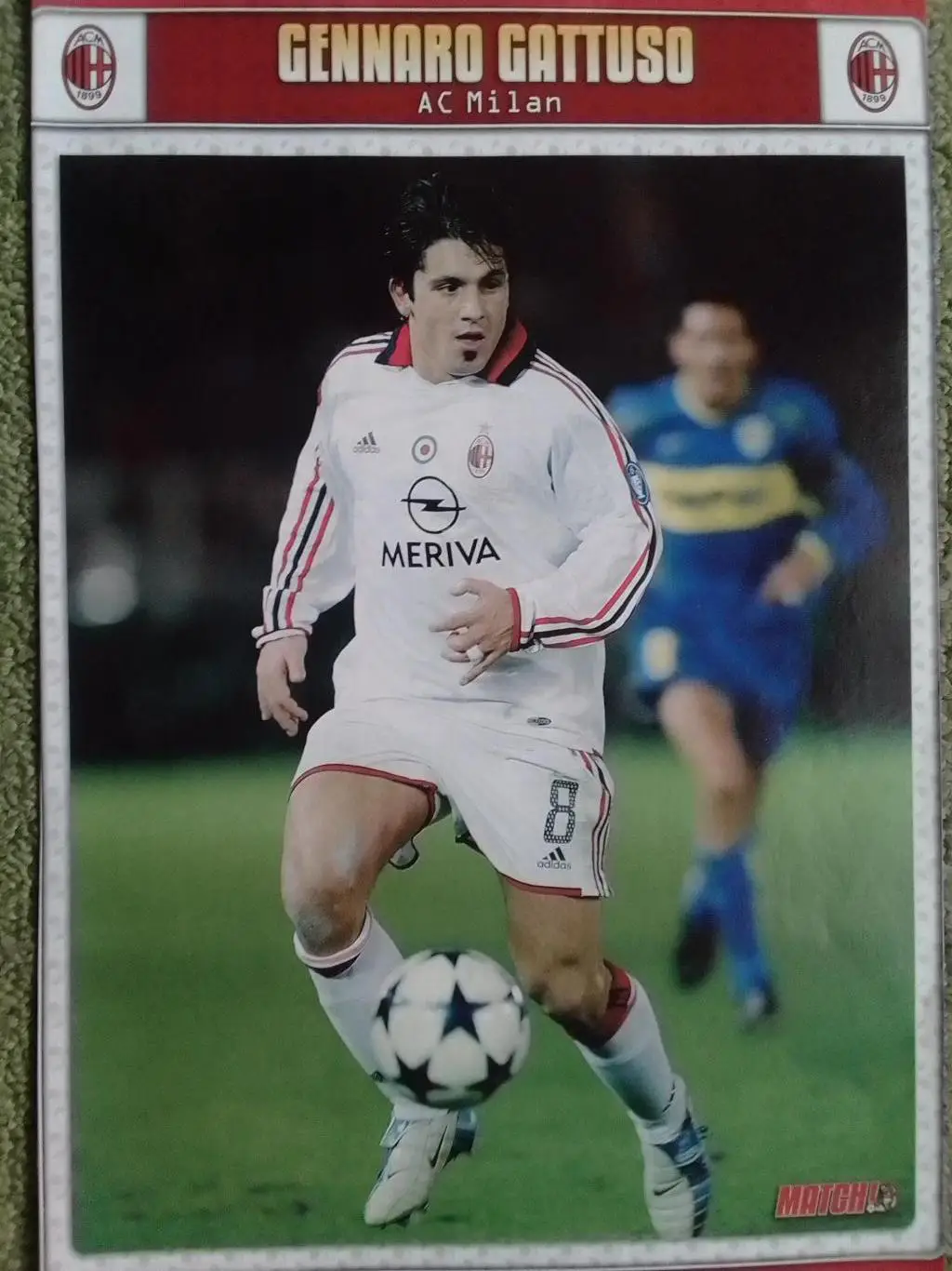 AC MILAN. МИЛАН Gennaro GATTUSO. Дженаро ГАТТУЗО (20 х 30 см.) Оптом скидки 35%!