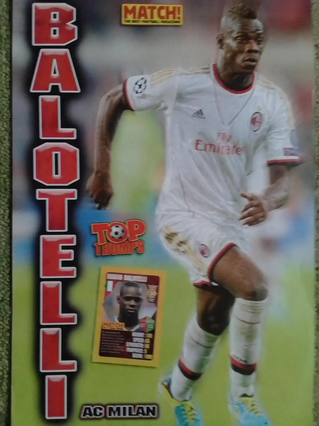 AC MILAN. МИЛАН - BALOTELLI. БАЛОТЕЛЛИ (20 х 30 см.) Оптом скидки до 30%!