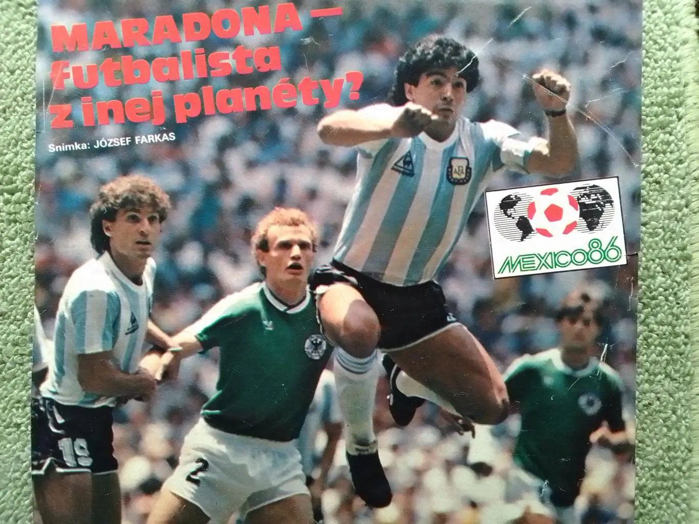 Постер МАРАДОНА. Diego MARADONA/ MEXICO 1986 (25 Х 15 см.) Оптом скидки до 30%!