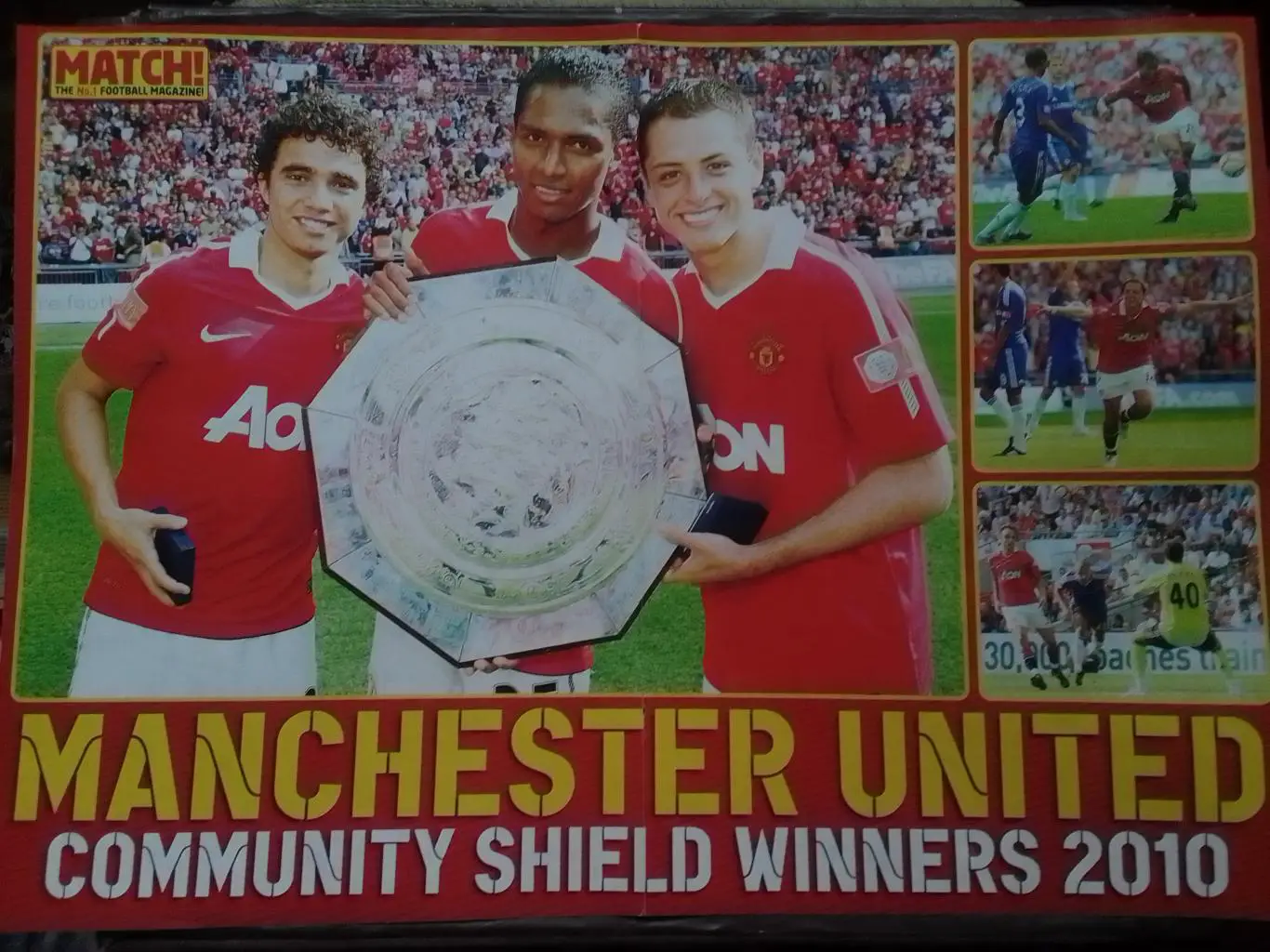 MANCHESTER UNITED / МАНЧЕСТЕР ЮНАЙТЕД 2010. (29 х 42 см.) Оптом скидки 35%!