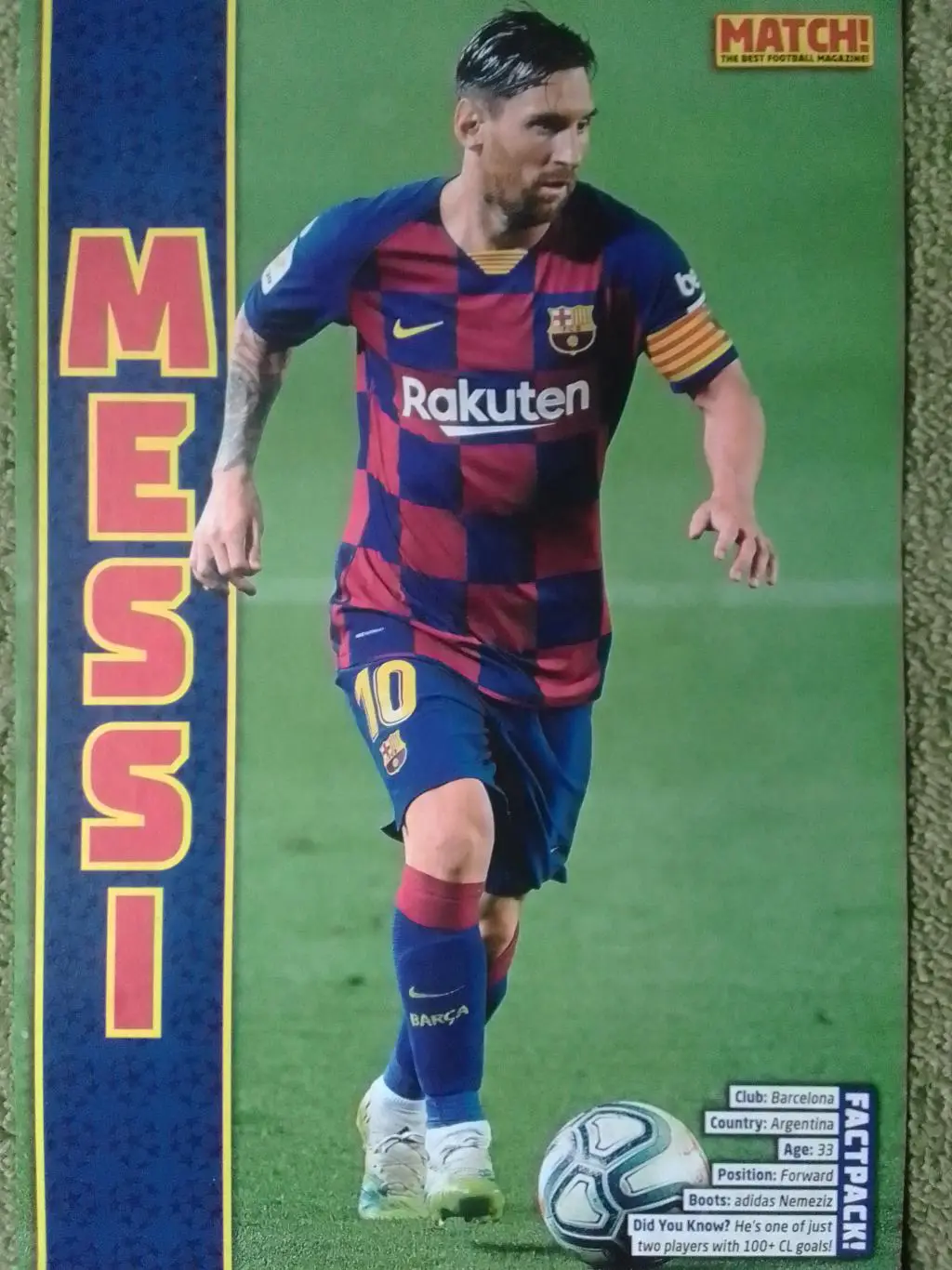 MESSI МЕССИ (БАРСЕЛОНА) /JOTA ДЖОТА (ВОЛЬФСБУРГ) (20 х 30 см.) Оптом скидки 30%!