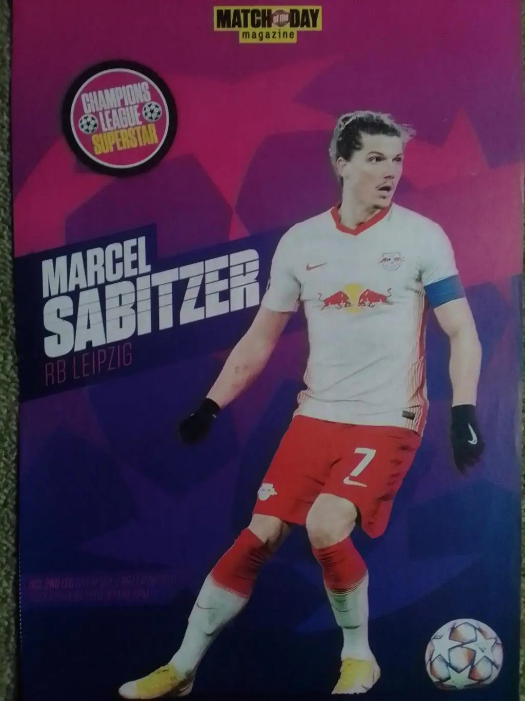 Marcel SABITZER. RB LEIPZIG./ Марсель САБІТСЕР. (20 х 30 см.) Оптом скидки 35%!