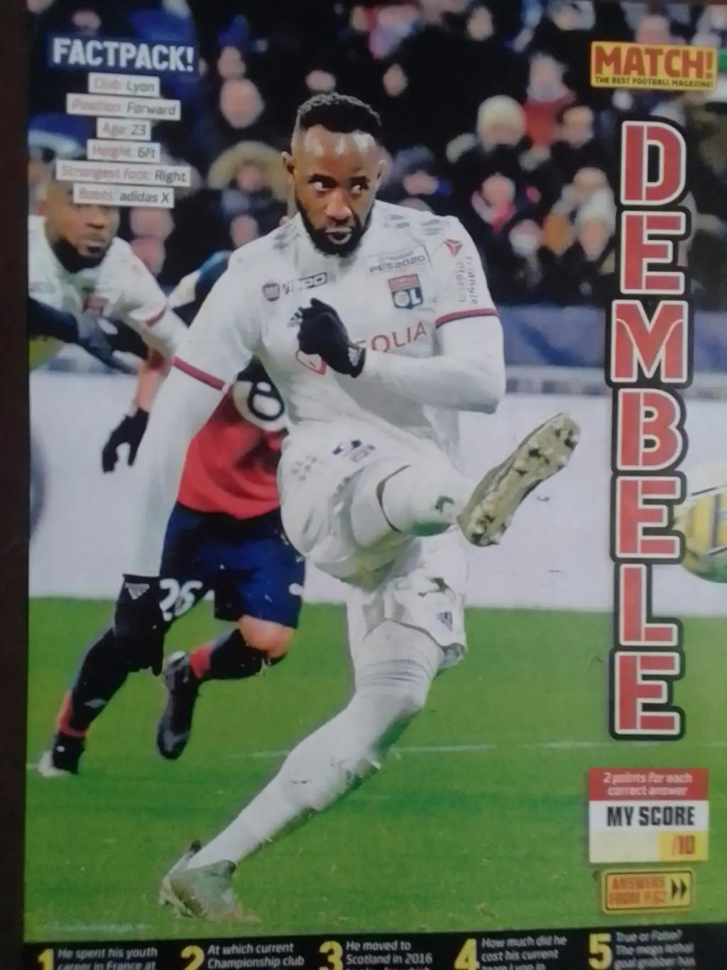 DEMBELE. LION./ ДЕМБЕЛЕ. ЛИОН (20 х 30 см.) Оптом скидки 35%!
