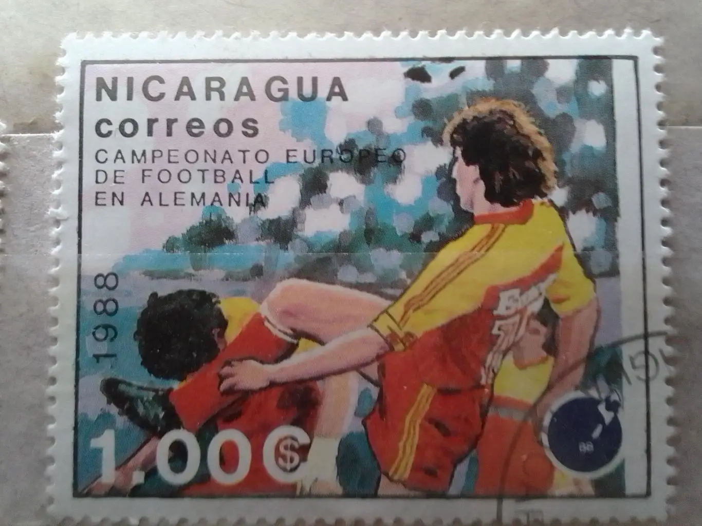 Никарагуа 1981 № 2936 ЧЕ по футболу в Германии -2 марки (гаш.) Оптом скидки 50%