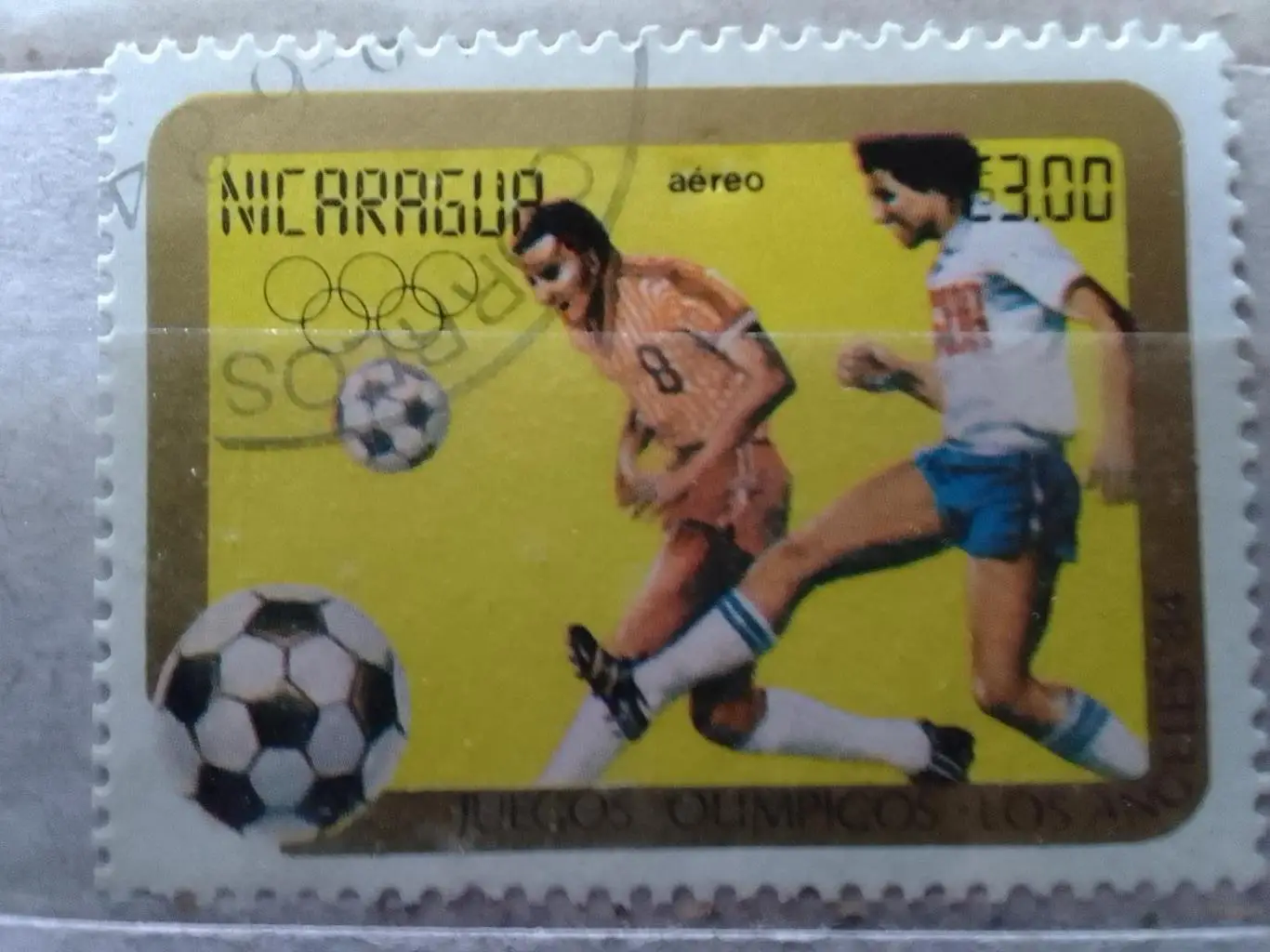 Никарагуа 1988 № 2936 ОИ футбол в Лос-Анжелесе, США (гашеная) Оптом скидки 50%