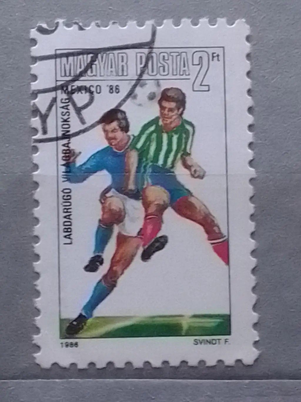 марка Венгрии 1986. Чемпионат мира по футболу в Мексике. Оптом скидки до 50%!