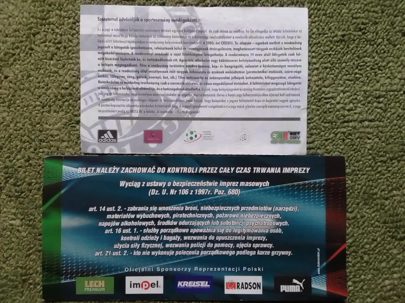 POLSKA. ПОЛЬША - ВЕНГРИЯ. УГОРЩИНА. 29.03.2003. Оптом скидки до 35%! 1