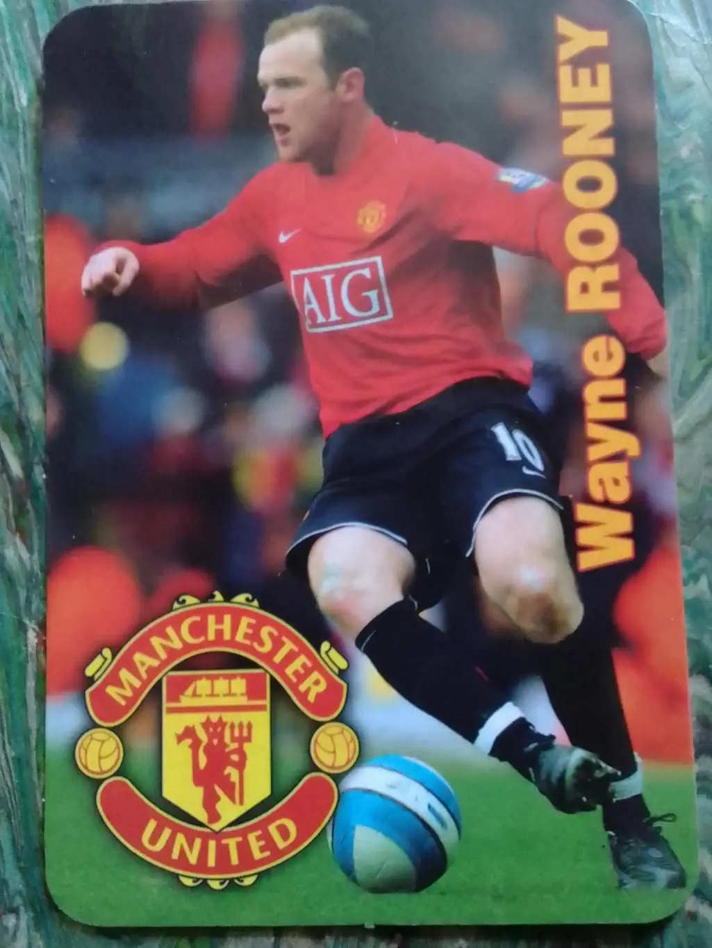 Wayne ROONEY/ Уейн РУНИ. МЮ. Англия. Раритет календарик 2010. Оптом скидки 33%!