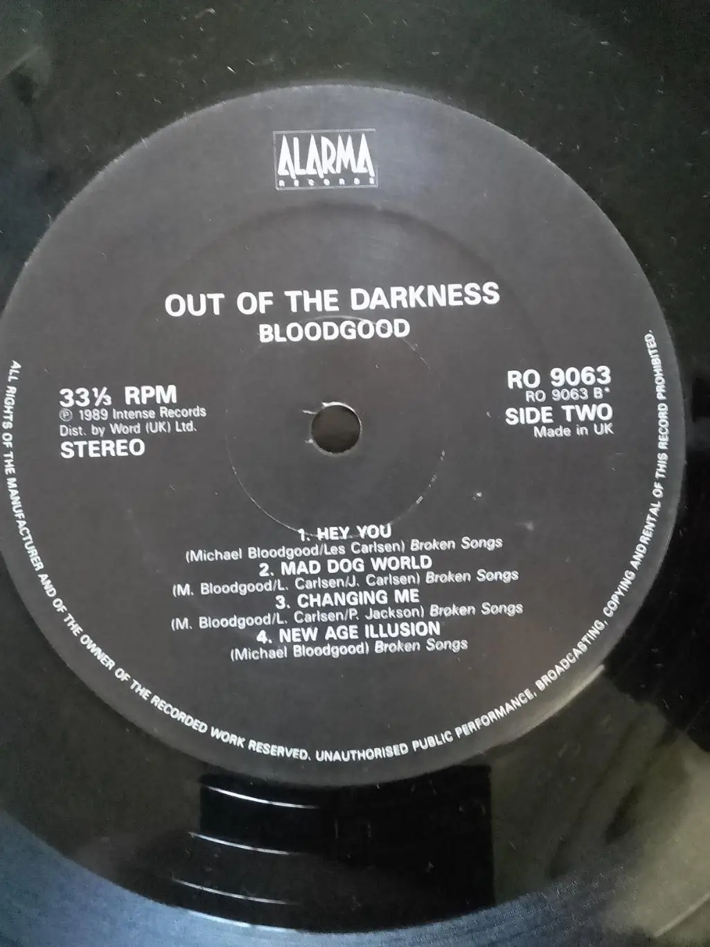BLOODGOOD -Out Of The Darkness. LP/ 1989 Англия. Раритет. Оптом скидки до 33%! 2