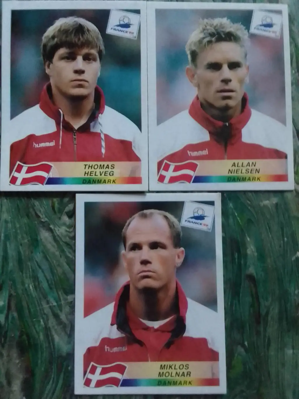 Наклейка Паннини Франция ЧМ 1998. ДАНИЯ № 219. 222.226. Оптом скидки до 33%