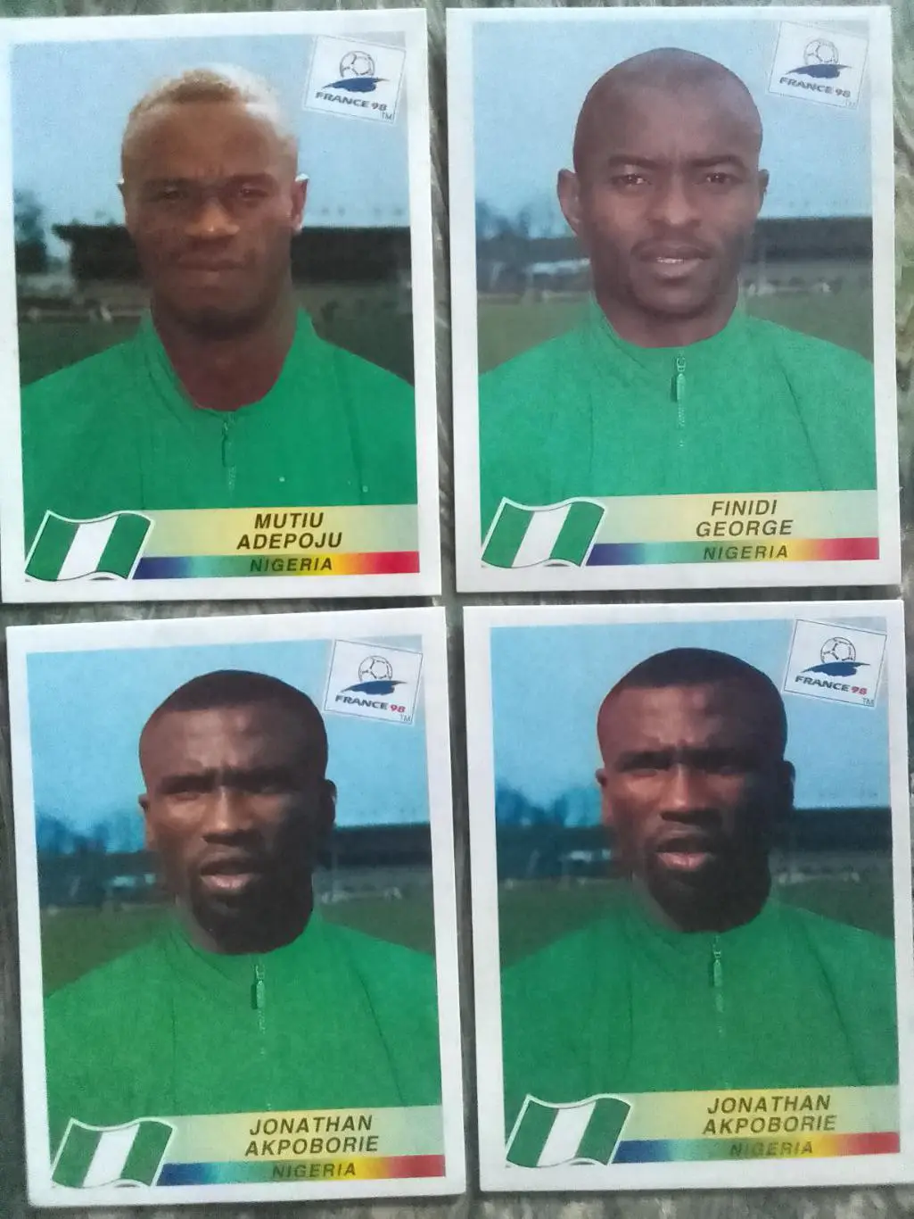 Паннини Франция ЧМ 1998. Нигерия. № 255. 356. 261(2). Оптом скидки до 33%