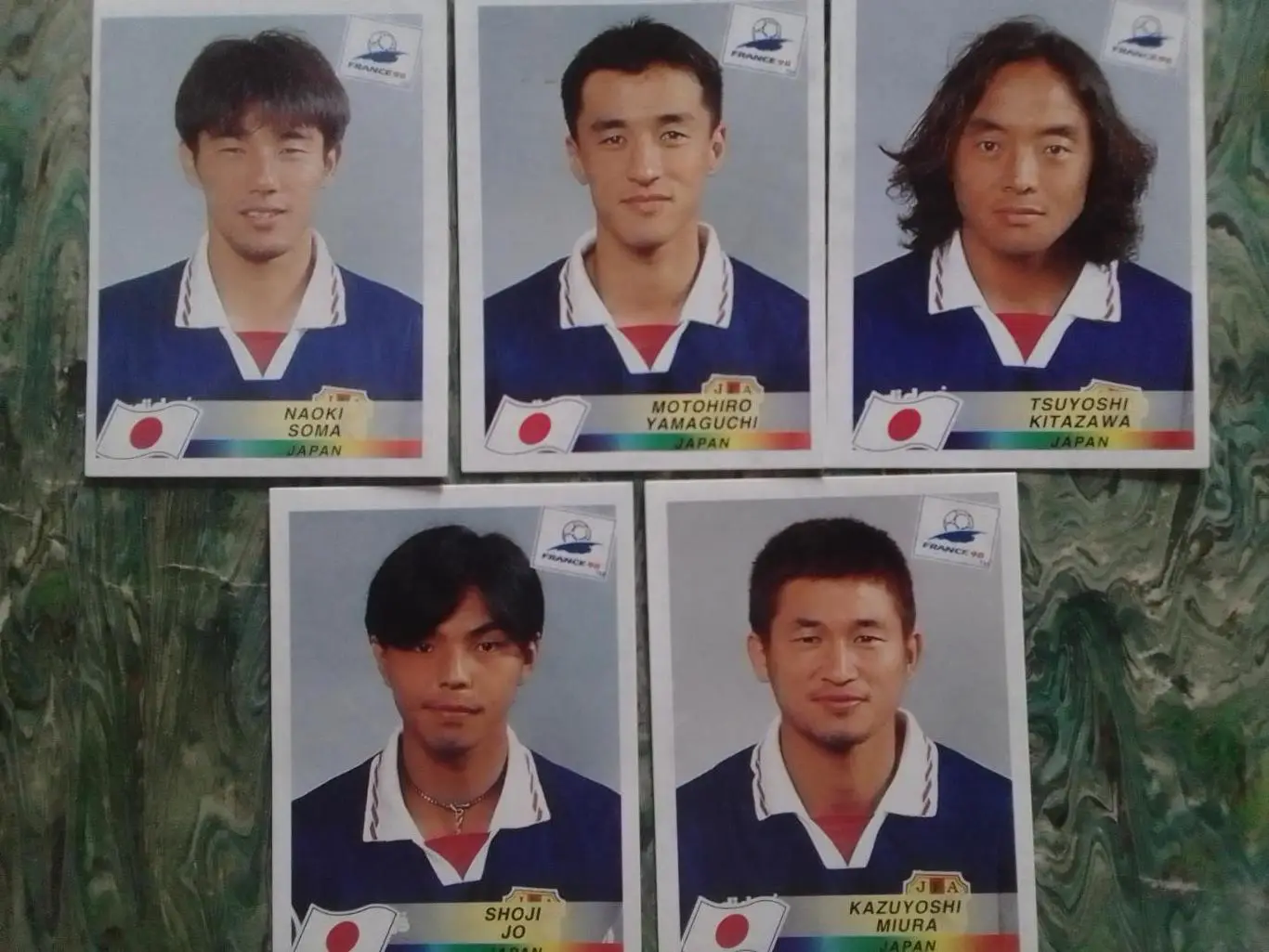 Паннини Франция ЧМ 1998. ЯПОНИЯ №523. 525. 526. 529. 531. Оптом скидки до 33%