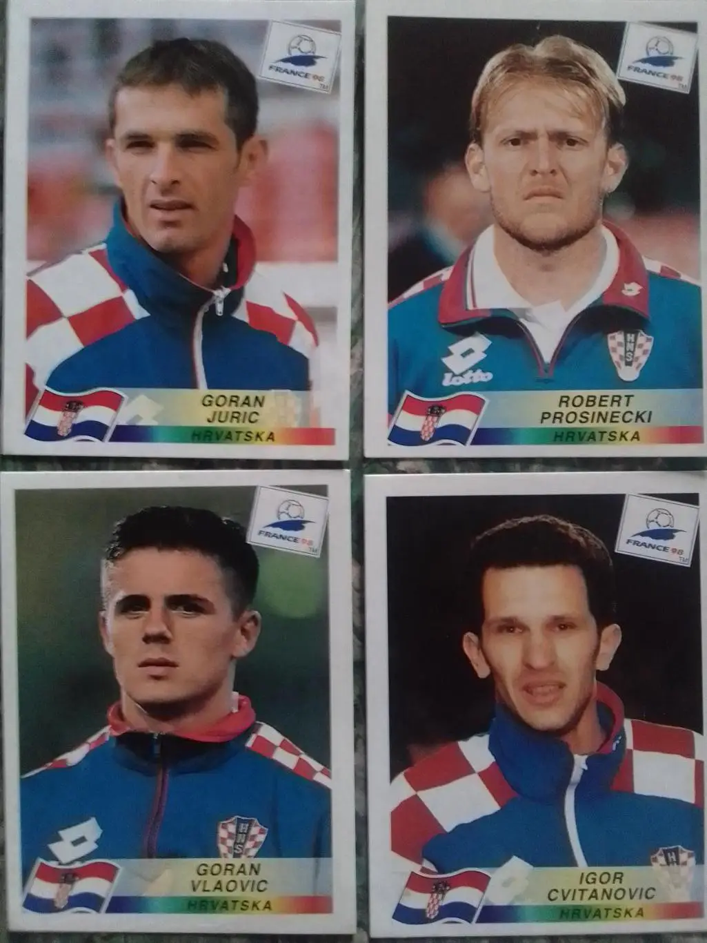 Паннини Франция ЧМ 1998. ХЛРВАТИЯ № 537. 544. 549. 550. Оптом скидки до 33%