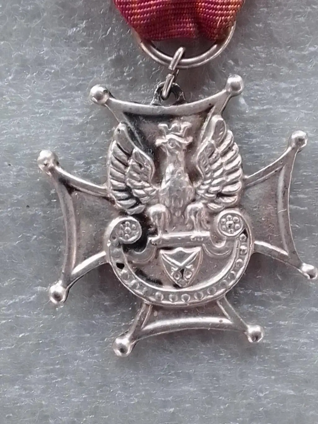 КРЕСТ ARMIA OBRONY 1920. метал под серебро Польша. Раритет. Оптом скидки 30% 1