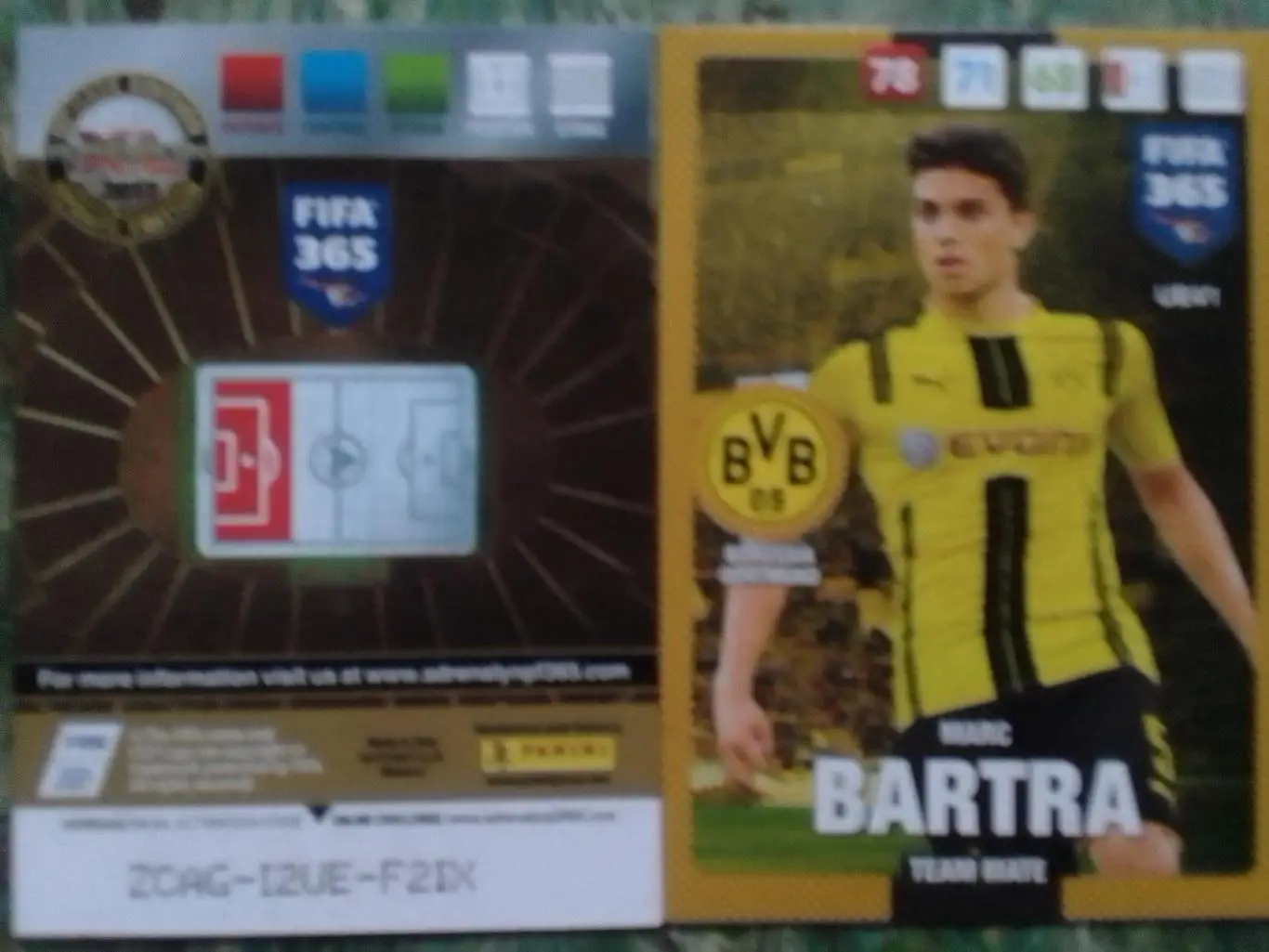 Карточка PANINI Mark BARTRA./ Марк БАРТРА Боруссия Дорт. 2017. Оптом скидки 31%!