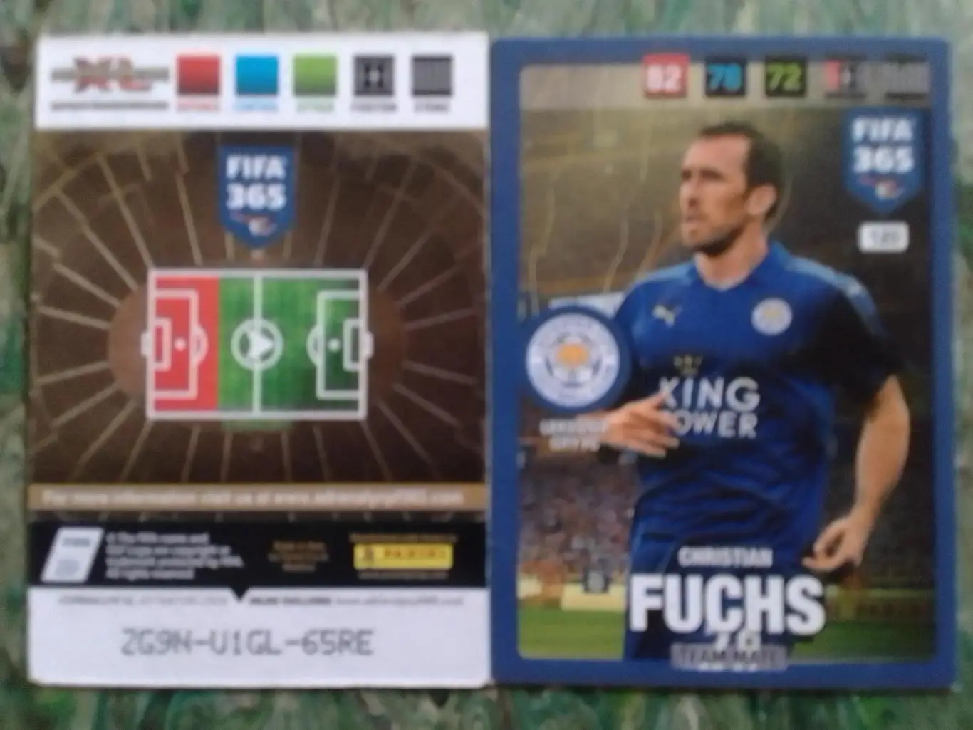 Карточка PANINI Ch. FUCHS/ Кристиан ФАХС. LEICESTER CITY. 2017 Оптом скидки 32%!