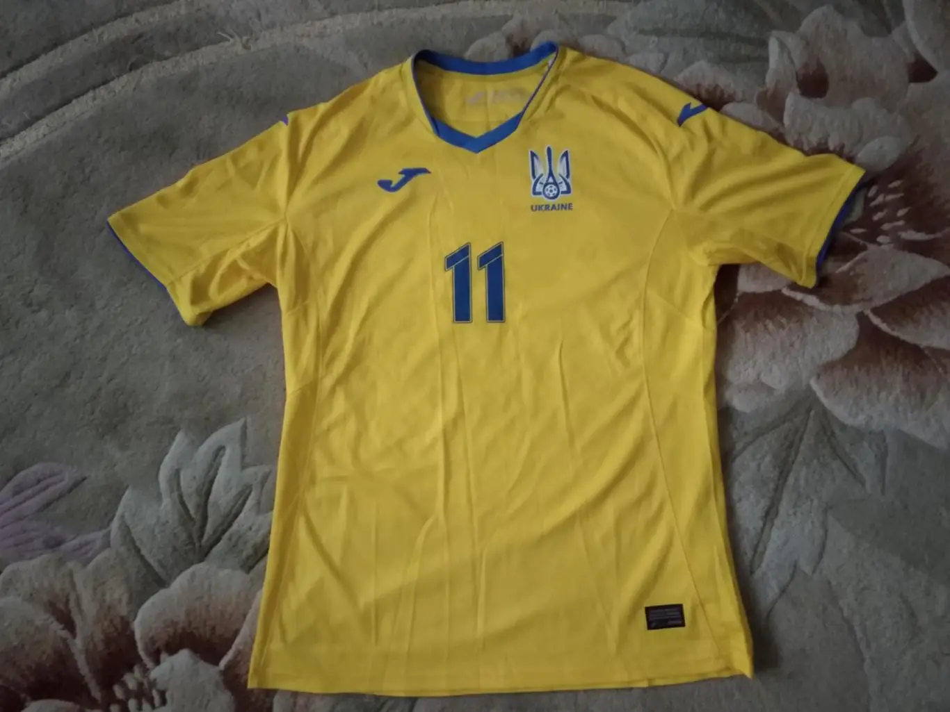 Футболка оригинальная, игровая СЕЛЕЗНЬОВ Украина №11. автограф. Оптом скидки 30%