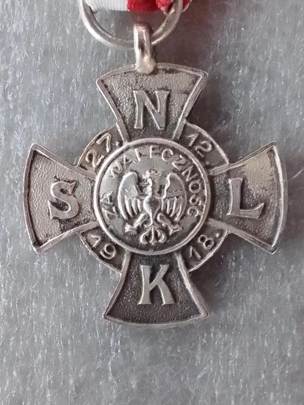 Крест ПАМЯТИ ВОССТАНИЯ В ПОЗЕНЕ 27.12.1918. Польша. Раритет. Оптом скидки до 30% 1