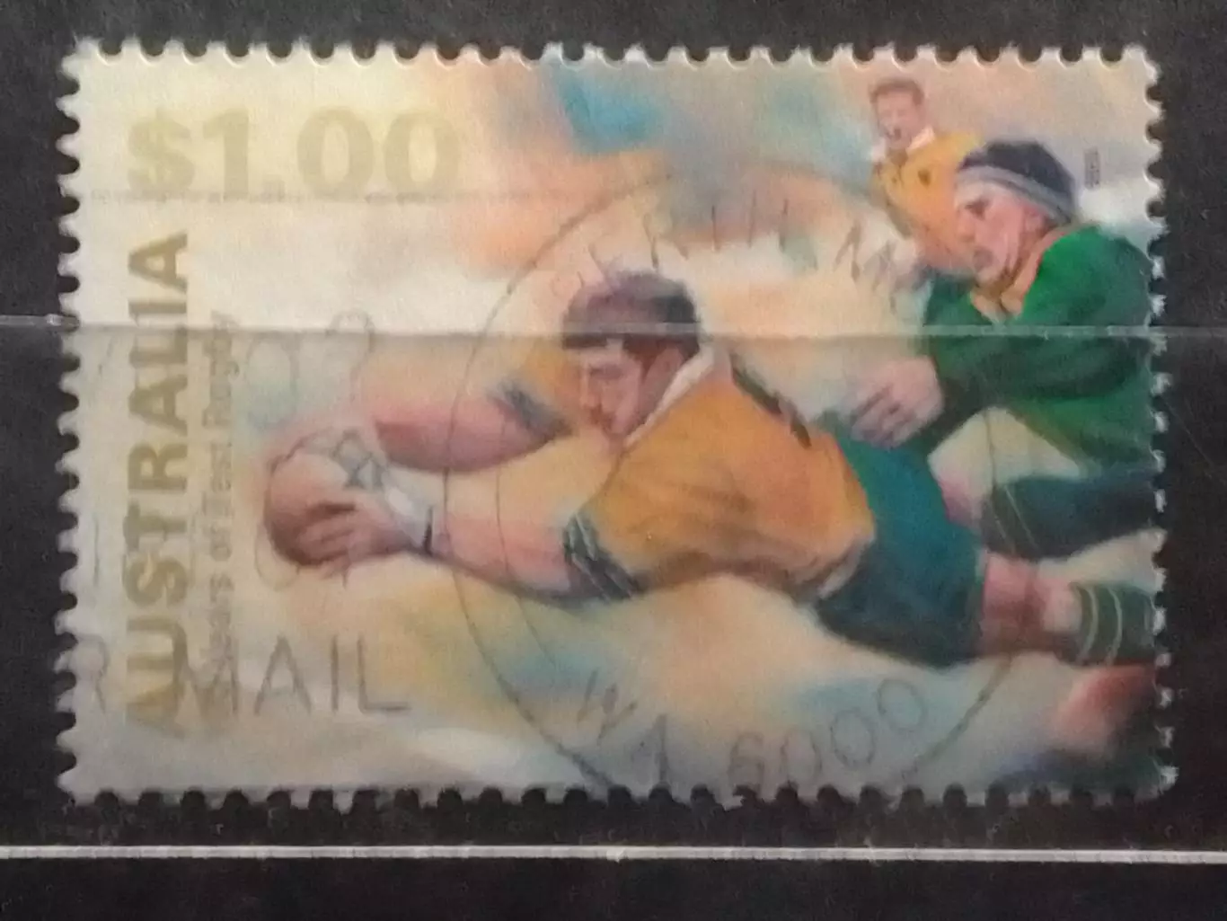 Марка Австралии 1999. № 1830. 100 лет Регби. Раритет. Оптом скидки до 32%!