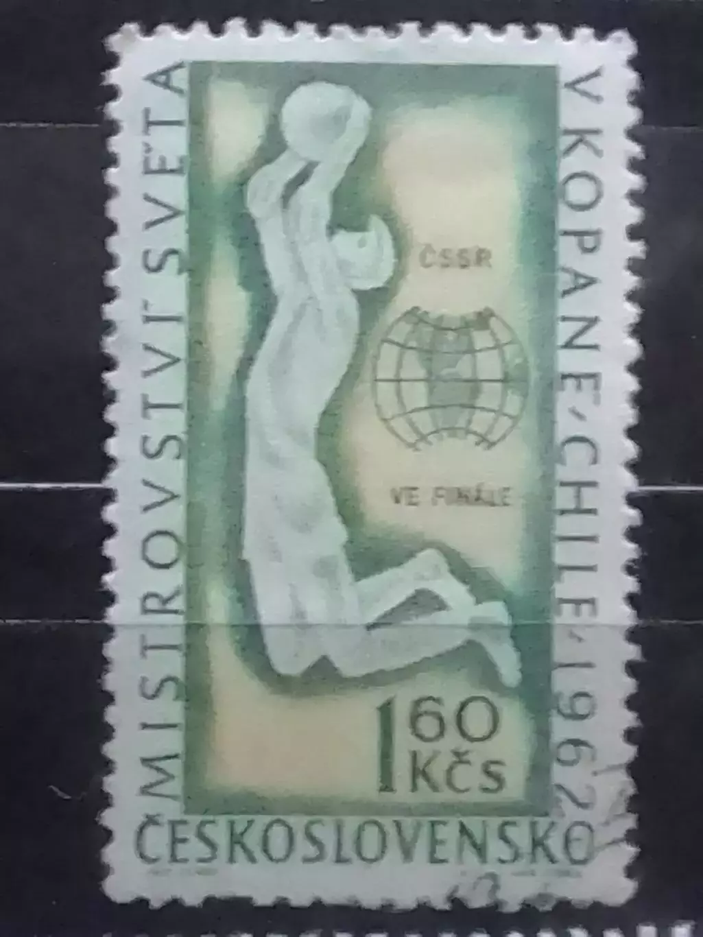 марка Чехословаки 1962 №.1316. ЧМ. World Cup 1962. Гашеная Оптом скидки до 32%!