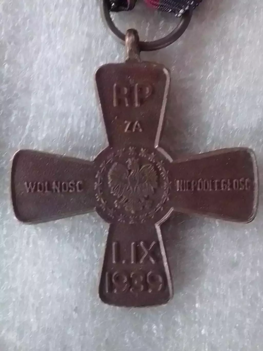Крест RP za WOLNOSC NIEPODLEGLOSC I.IX.1939. Польша. Раритет Оптом скидки до 30% 1