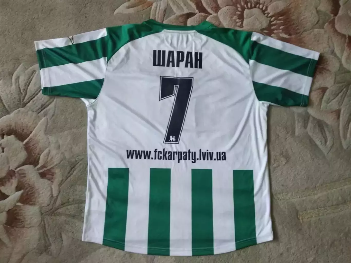 Футболка оригинальная, игровая ШАРАН. КАРПАТИ Львів №7. Оптом скидки 32%