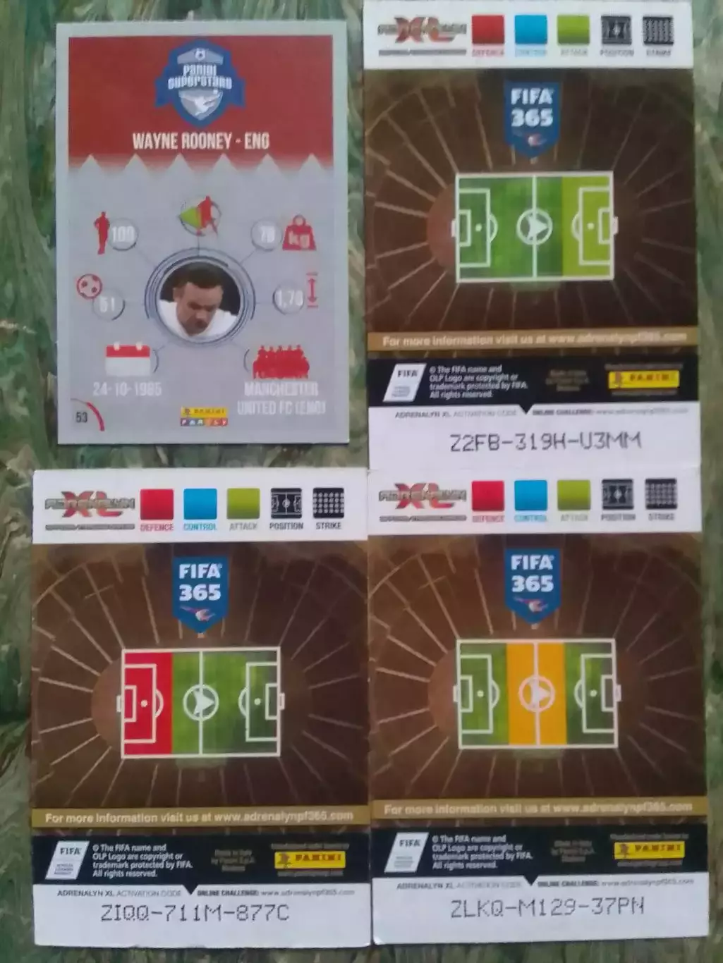 Любая карточка PANINI на вьібор игроков сборной АНГЛИИ. Руни.. Оптом скидки 31%! 1