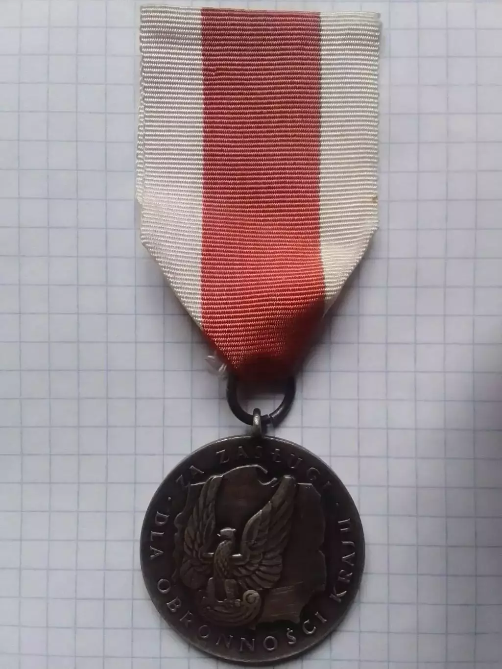 Медаль Польши ЗА ЗАСЛУГИ ПРИ ЗАЩИТЕ КРАЯ. Раритет. Оптом скидки до 30%!